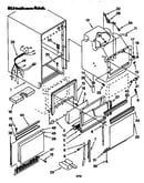 Cabinet liner and door