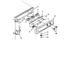 KitchenAid KUIS185FWH0 escutcheon and control components diagram