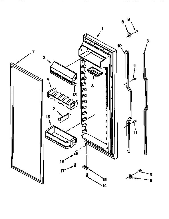 Refrigerator door