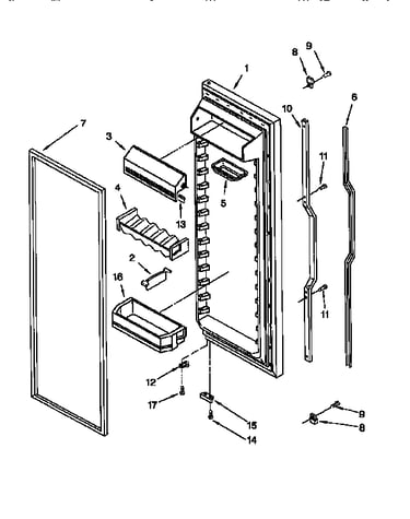Refrigerator door