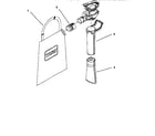 Craftsman 13651583 vacuum tube and bag assembly diagram