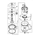 Kenmore 11027822790 agitator, basket and tub diagram