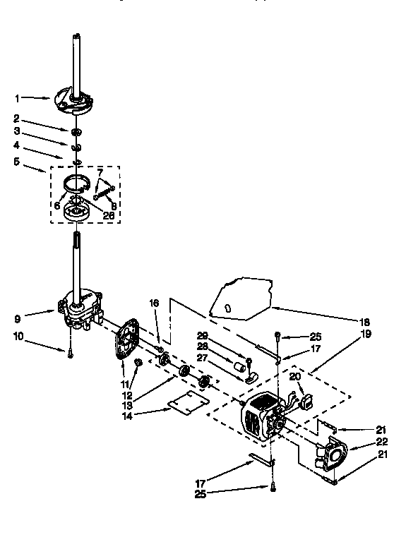 BRAKE, CLUTCH, GEARCASE, MOTOR, PUMP