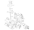 Weed Eater HD19H42A steering assembly diagram