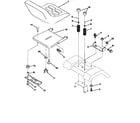 Weed Eater HD3Q4E9A seat assembly diagram