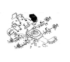 Craftsman 917387021 rotary lawn mower diagram