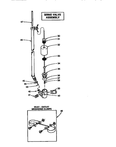 Brine valve assembly