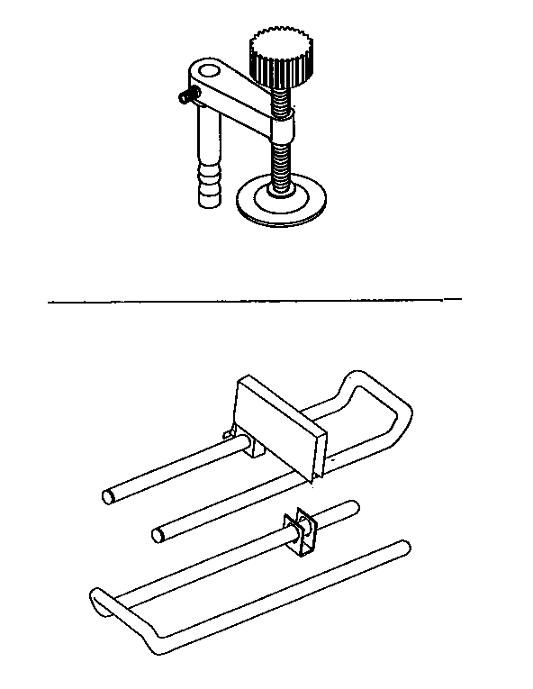 Hold down clamp & table extension