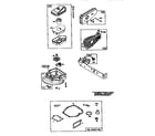 Briggs & Stratton 10A902-0233-01 air cleaner assembly and gasket set diagram