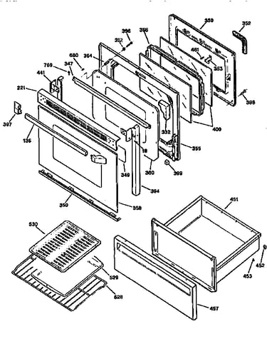 Door and drawer