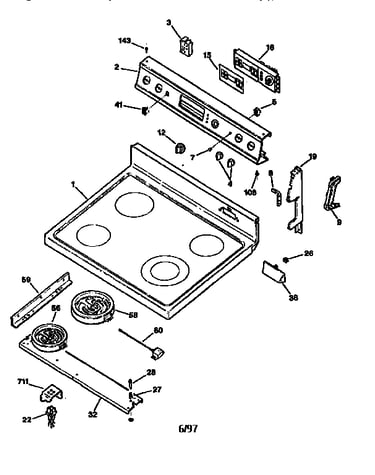 Cooktop and control panel