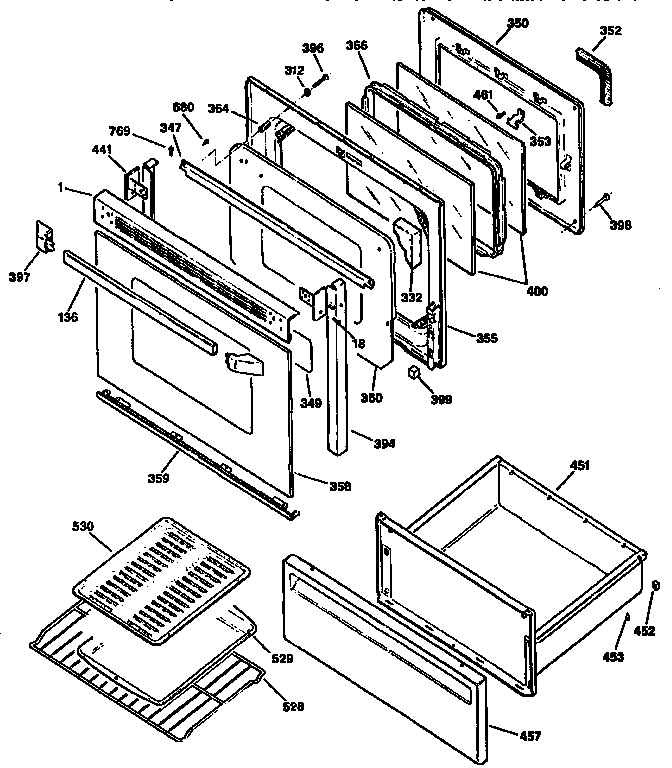 Door and drawer