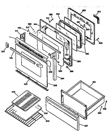 Door and drawer