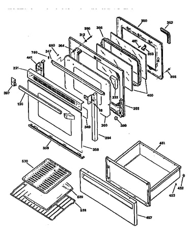 Door and drawer