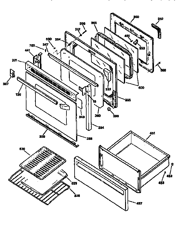 Door and drawer
