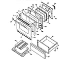 GE JBP76GIV1 body diagram