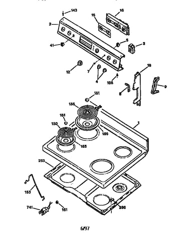 Cooktop and control panel