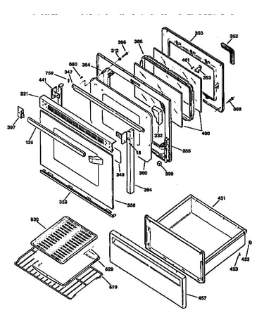 Door and drawer