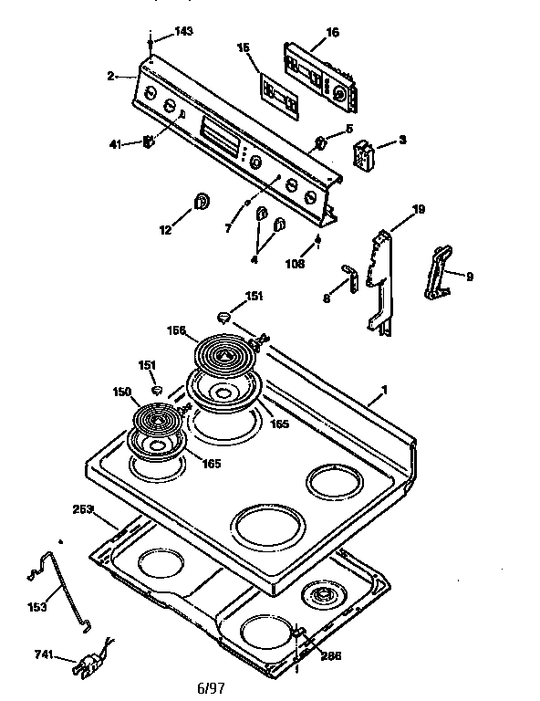 COOKTOP AND CONTROL PANEL