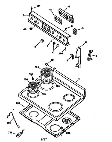 Cooktop and control panel