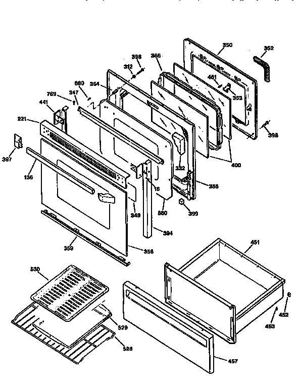 Door and drawer