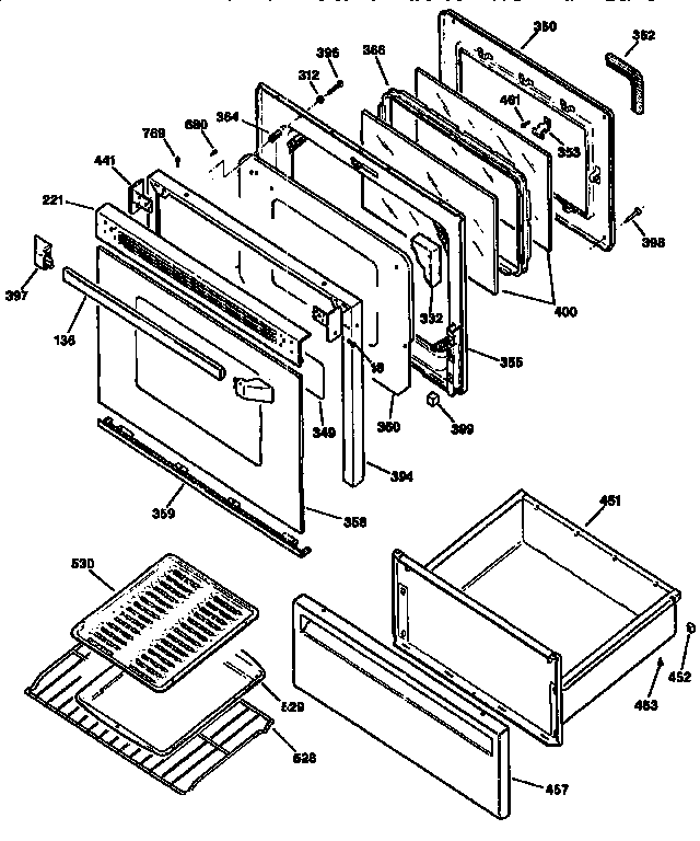 DOOR AND DRAWER