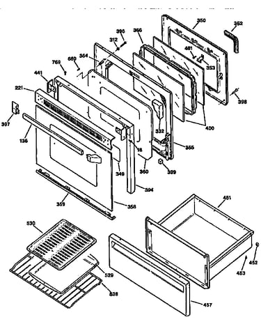 Door and drawer
