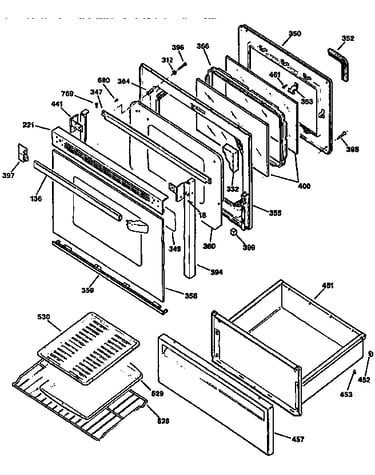 Door and drawer