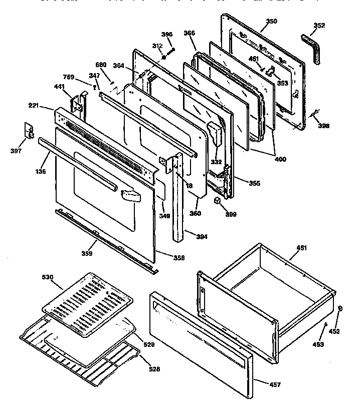 Door and drawer