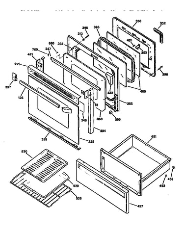 Door and drawer