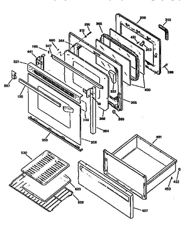 Door and drawer