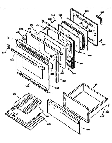 Door and drawer