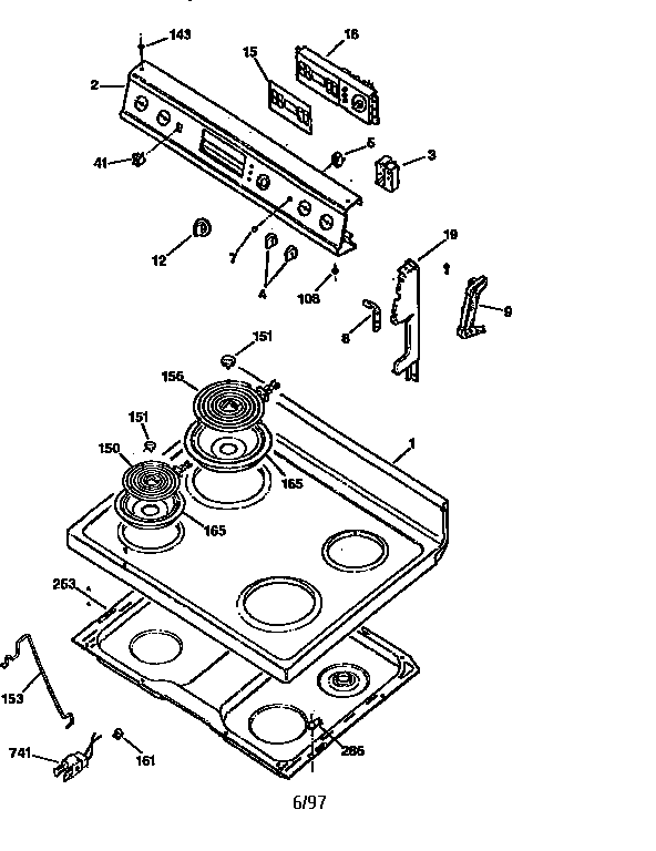 COOKTOP AND CONTROL PANEL