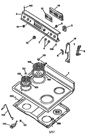 Cooktop and control panel
