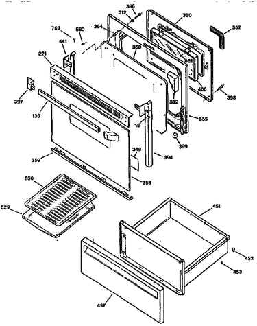 Door and drawer