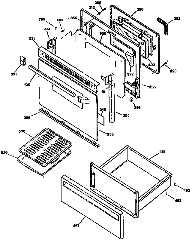 Door and drawer