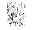 Kenmore 11637412693 dust compartment and motor diagram