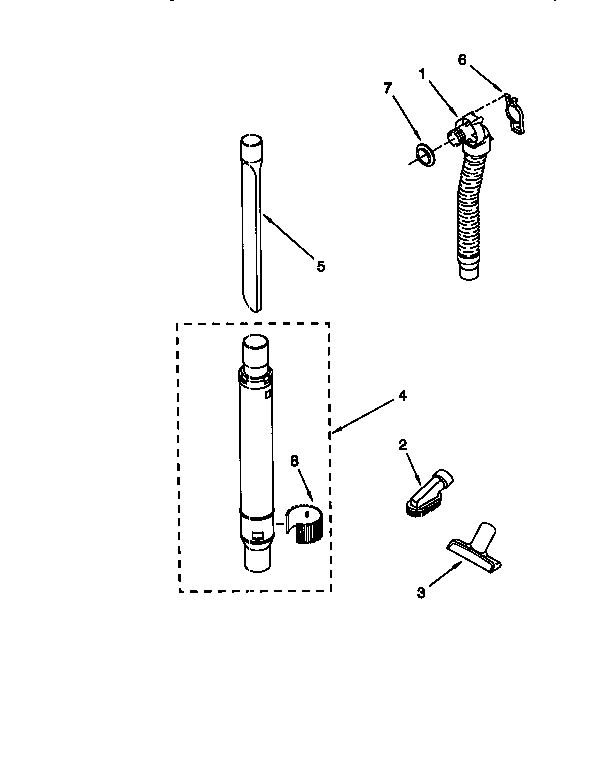 Hose and attachement