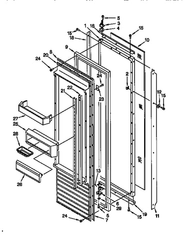 Refrigerator door
