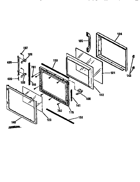 Microwave door