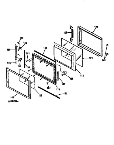 Microwave door