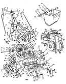Front throw reel mower