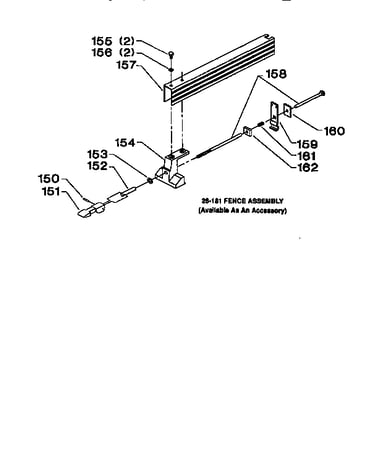 Rip fence assembly