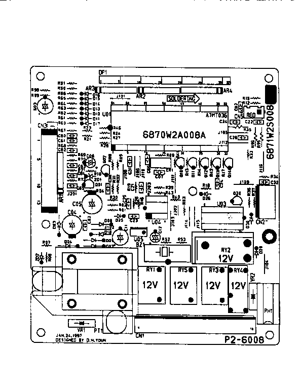 POWER AND CONTROL CIRCUIT BOARD