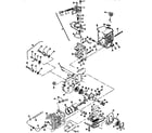 McCulloch PRO MAC 610 11-,12-,13-600041-02 powerhead and oiler assemblies diagram