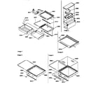 Kenmore 59657582790 deli, shelves, crisper assemblies diagram