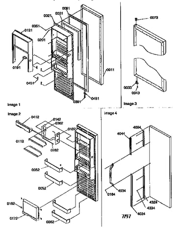 Refrigerator door