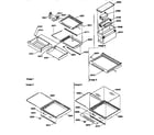 Kenmore 59657587790 deli, shelves crisper assemblies diagram