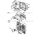 Kenmore 59657082790 ice and water cavity, electronic bracket assembly diagram