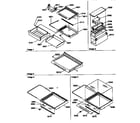 Kenmore 59657082790 deli, shelf, and crisper assemblies diagram